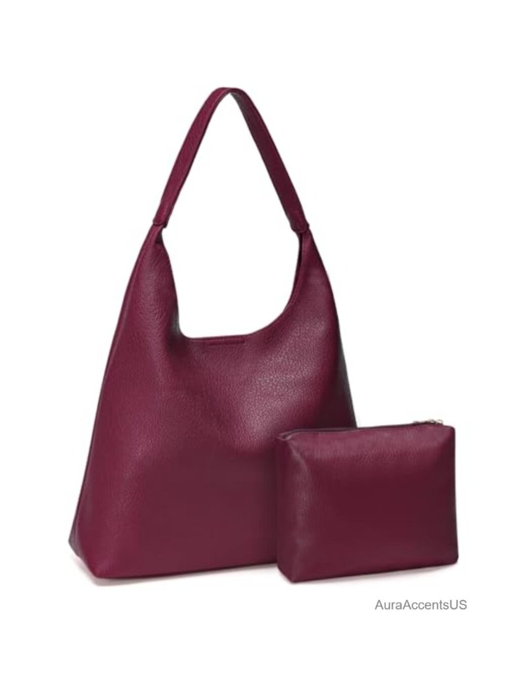 Hobo Bags for Women Soft Vegan Leather Slouchy Tote Shoulder Handbag Work Travel